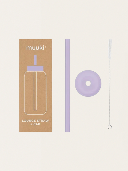 Zestaw rurka, szczoteczka i nakładka do butelki Muuki  720 ml