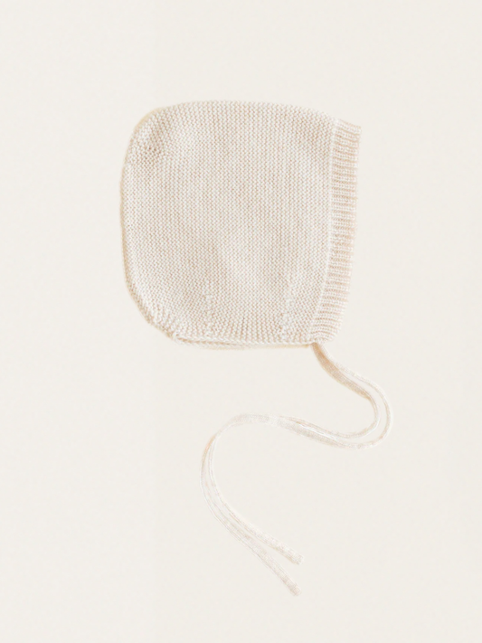 Bonetka z włoskiej wełny merino Dolly Cream