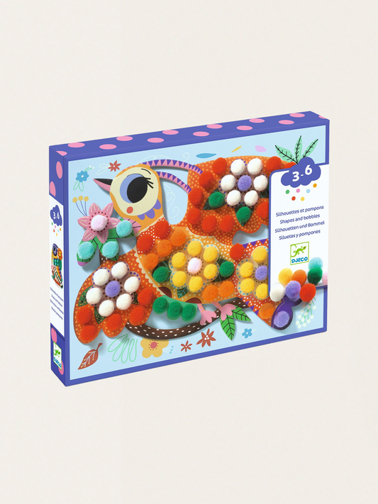 Obrazki z pomponów - Ptaszki