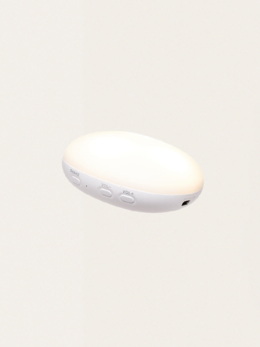 Szumiący króliczek Moonie Organic 2.0 z lampką nocną Gray