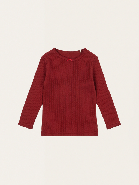 Bawełniany long sleeve Minnie  Red Dahlia