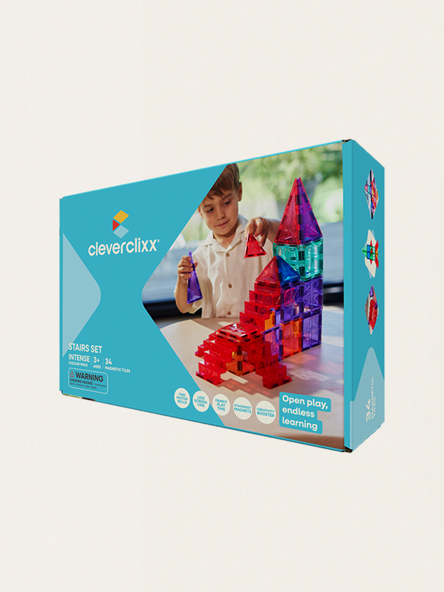 Klocki magnetyczne Stairs Set - 34 el.