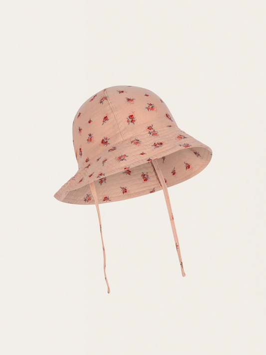 Muślinowy kapelusz słoneczny Coco Peonia Pink