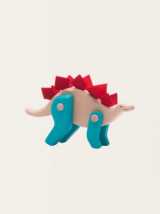 Drewniany dinozaur Stegosaurus