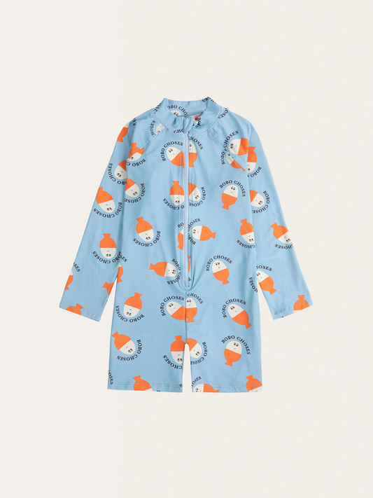 Strój kąpielowy UV z długim rękawem Kids Morning Egg all over