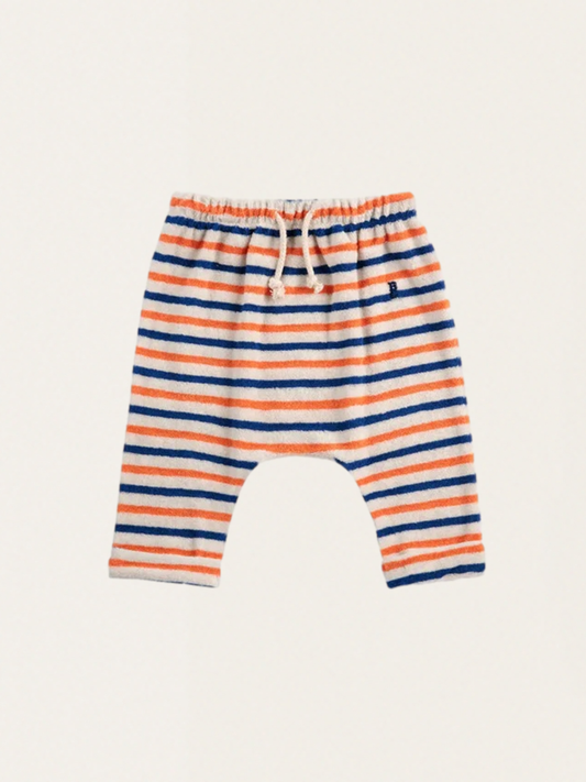 Spodnie harem pants Baby z miękkiej frotte Striped