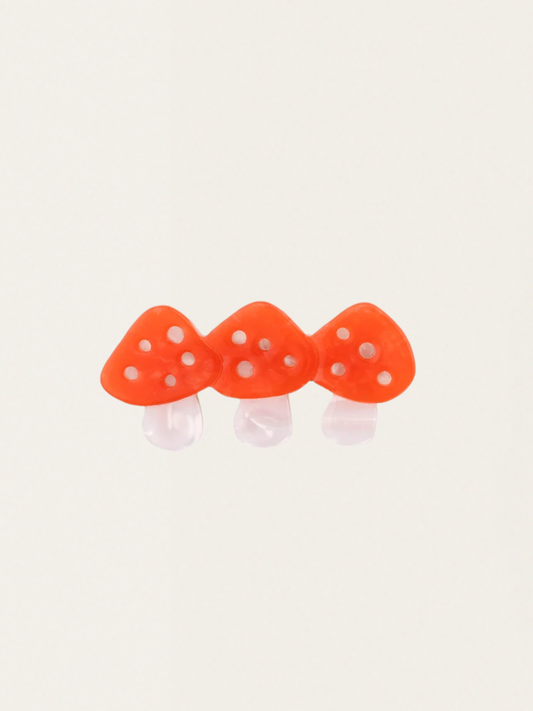 Toadstool hair clip