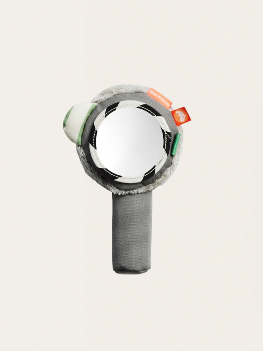 Rattle with mirror