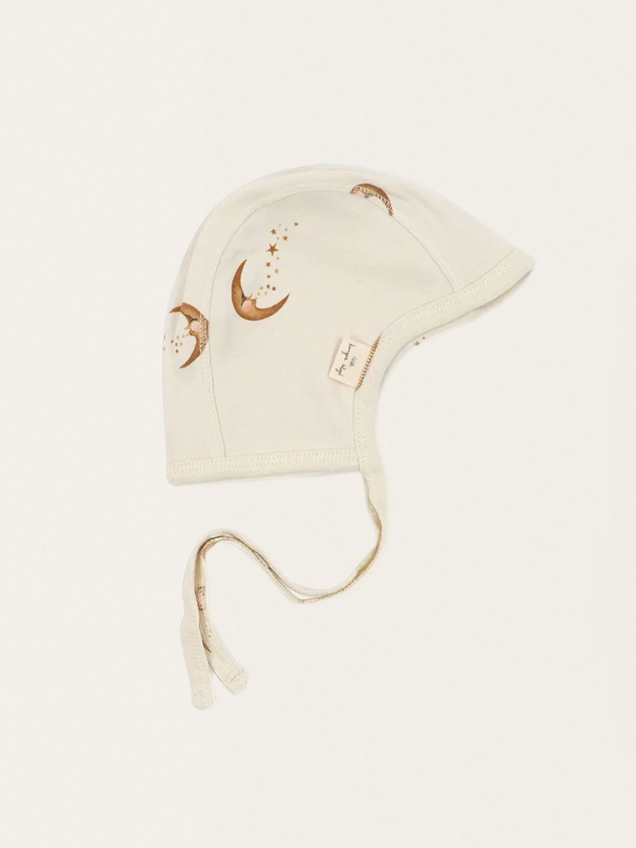 Bawełniana bonetka Basic Baby Helmet Moon