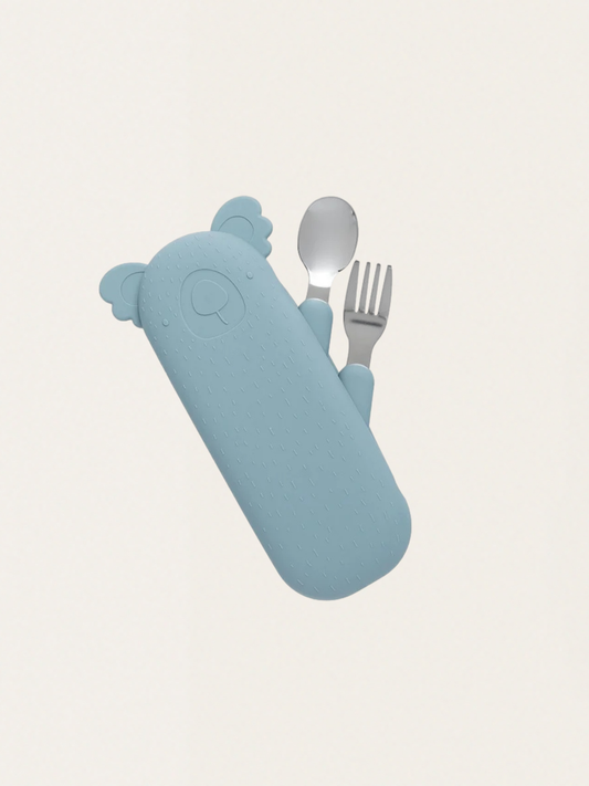Sztućce w silikonowym etui Zoe the Koala