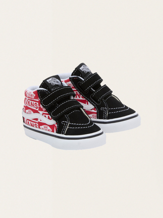 Wysokie tenisówki SK8-Mid Reissue V Logo Black / Red