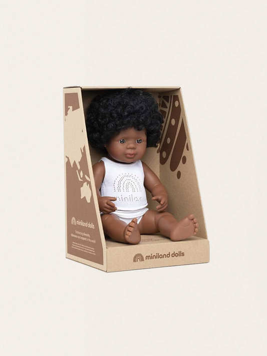 Lalka dziewczynka 38 cm / Afroamerykanka