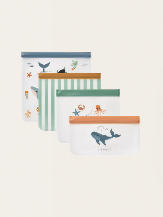 Wielorazowe torebki na żywność Clive Travel Bag 4 szt.