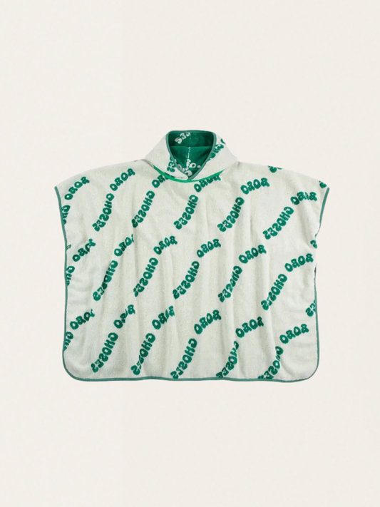 Ponczo kąpielowe z miękkiej frotte Wavy Bobo Choses all over