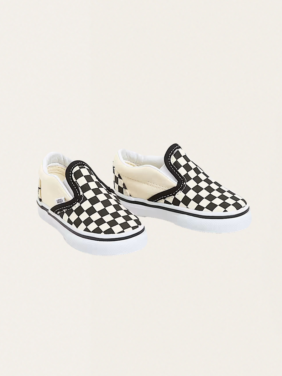 Tenisówki wsuwane Slip-On V Checkerboard Black&White
