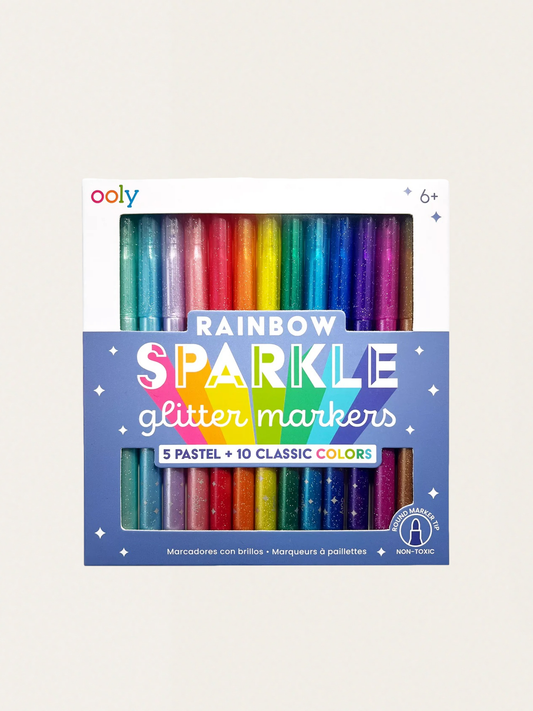 Flamastry z brokatem Rainbow Sparkle Glitter Markers