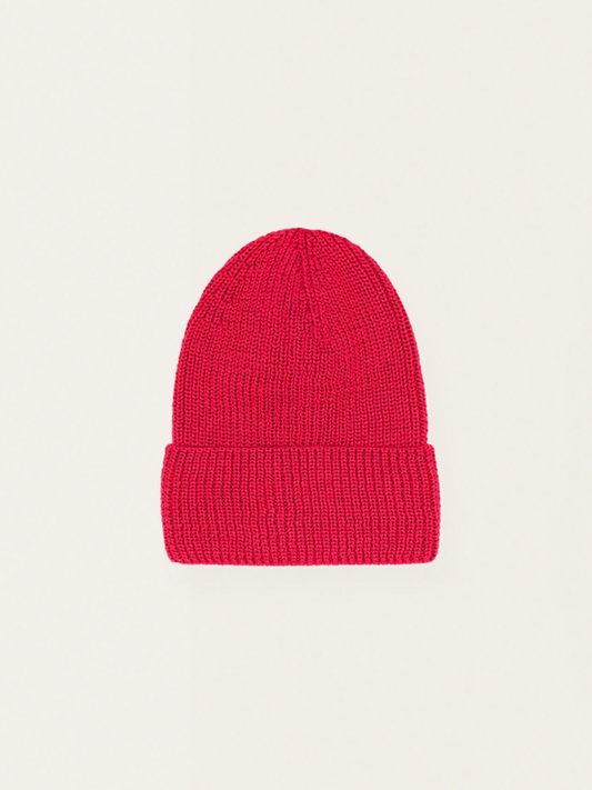 Całoroczna czapka z wełny merino Beanie Everyday Raspberry Pink