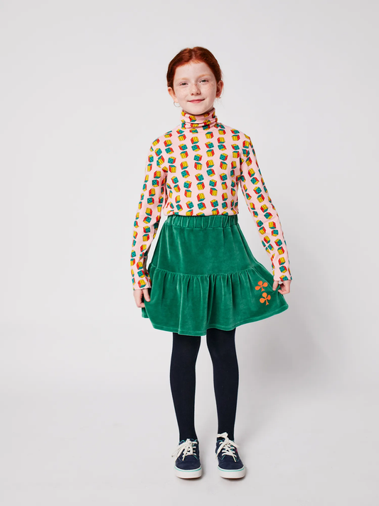 Bawełniana spódniczka welurowa Kids Clover