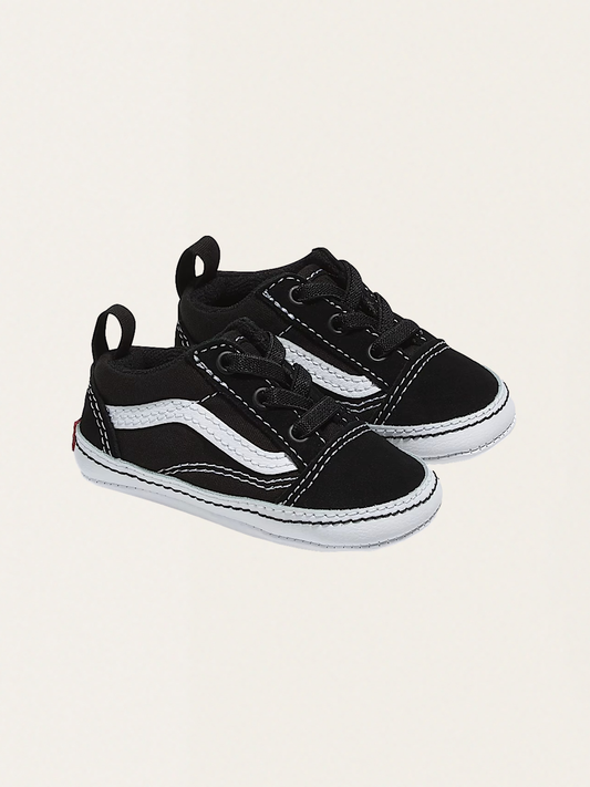 Miękkie buciki niemowlęce Slip-On V Crib Black