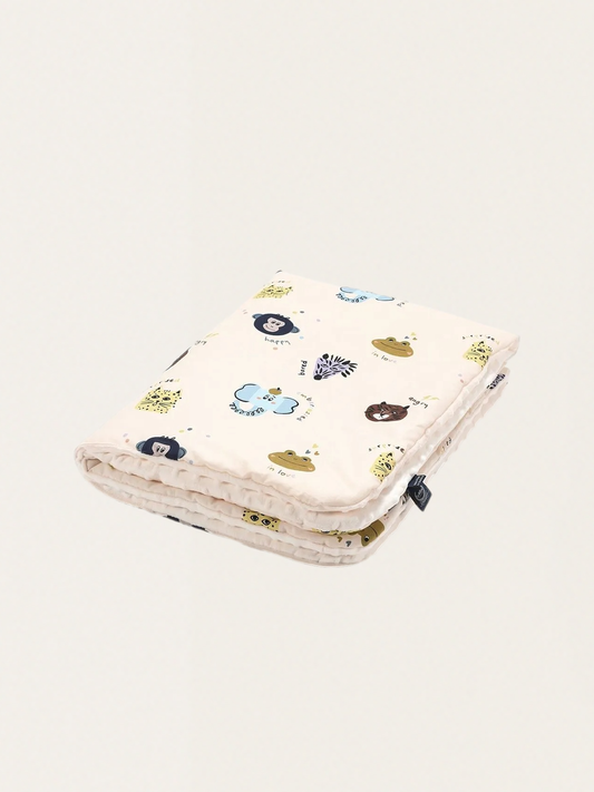 Dwustronny kocyk minky