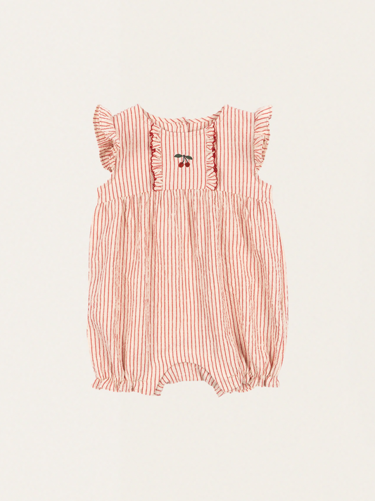 Bawełniany rampers Ellie Amour Stripe