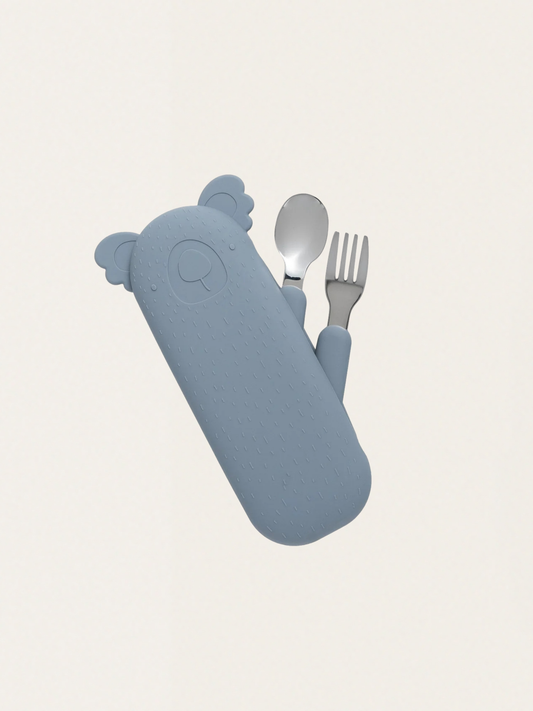 Sztućce w silikonowym etui Zoe the Koala