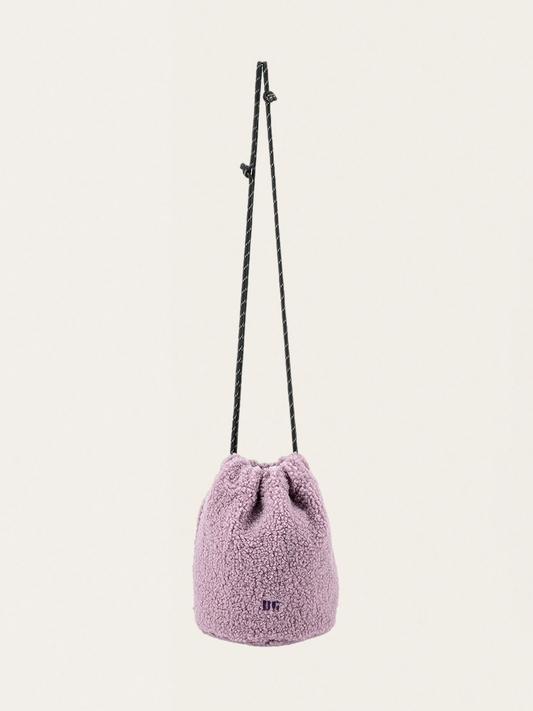 Torebka worek - Shearling shoulder bag