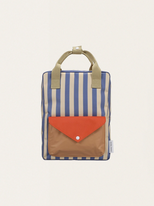 Średni plecak dziecięcy Wonders blue whale + sandy yellow