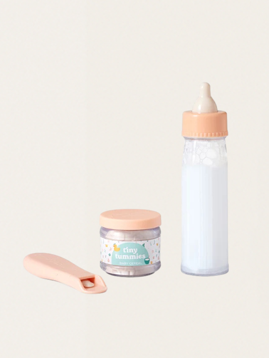 Magiczna butelka i słoiczek do karmienia lali