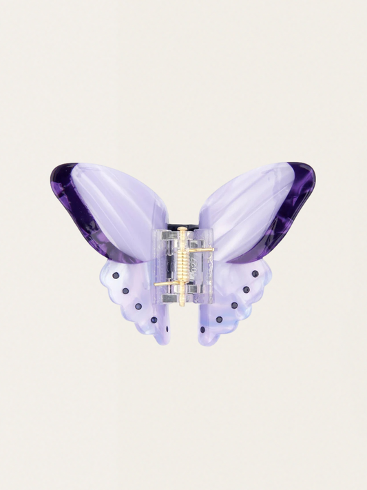 Haarspange mit lila Schmetterling