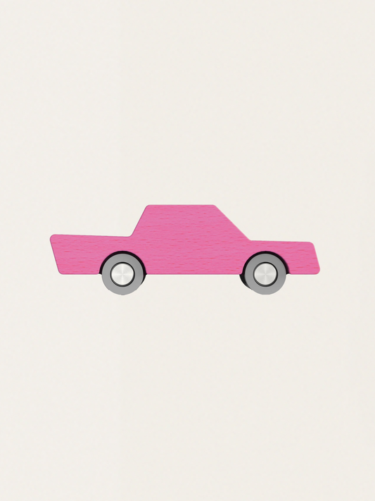 Drewniany samochodzik Pink