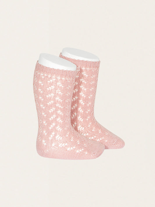 Ażurowe podkolanówki