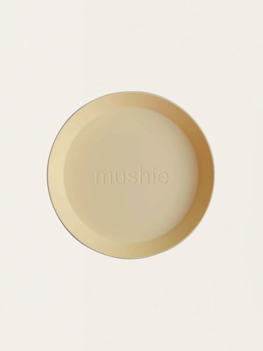 Zestaw dwóch płaskich talerzyków