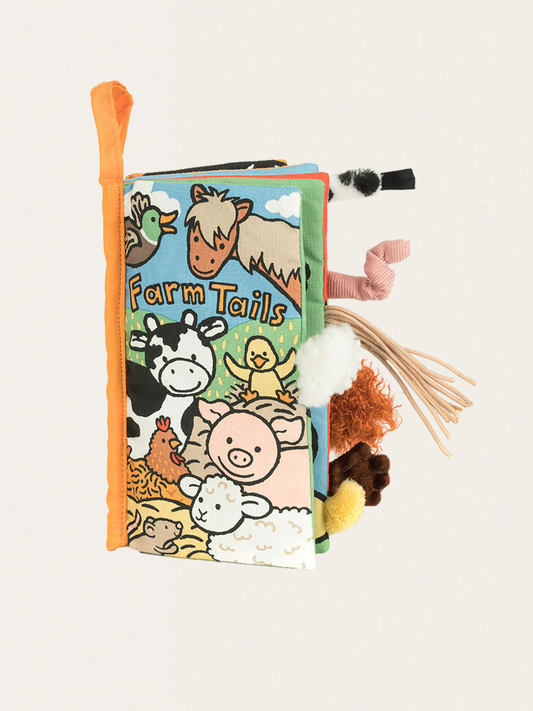 Książeczka sensoryczna z ogonkami Farm Tails