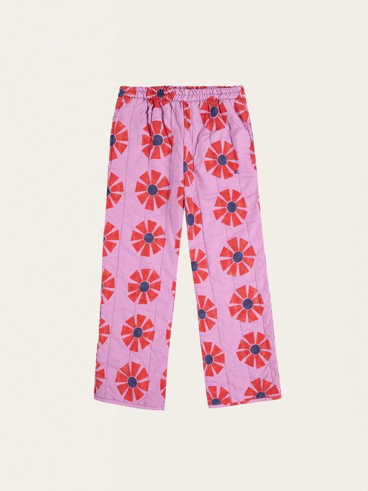 Bawełniane pikowane spodnie Kids Kaleidoscope all over