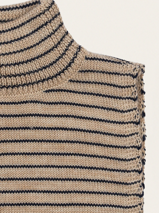 Wełniany komin Louli STRIPE BLUIE