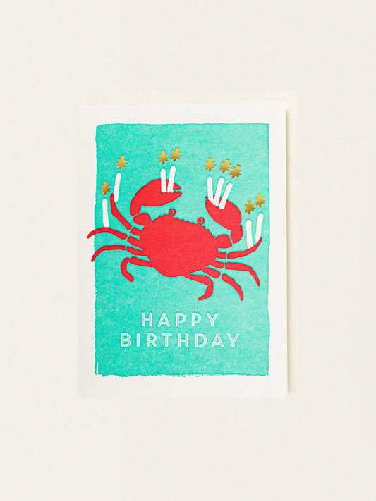 Kartka okolicznościowa z kopertą Birthday crab