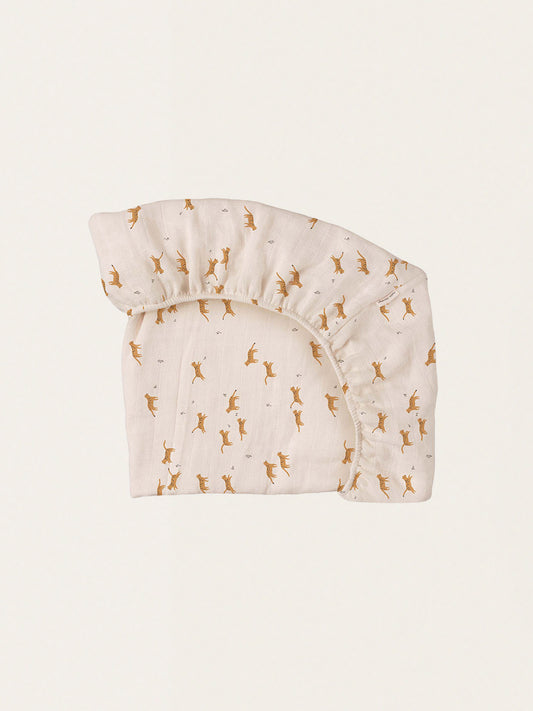 Muślinowe prześcieradło na gumce