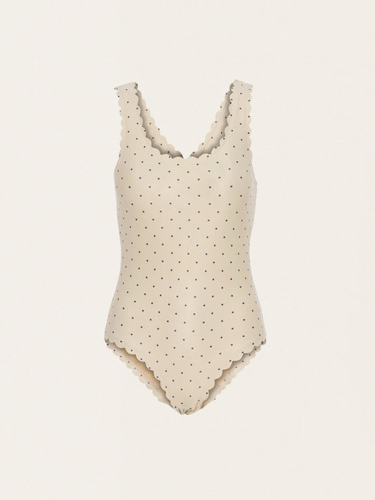 Jednoczęściowy strój kąpielowy Scallop Mommy Swimsuit