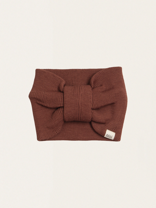 Elastyczna opaska z wełny merino Rhubarb