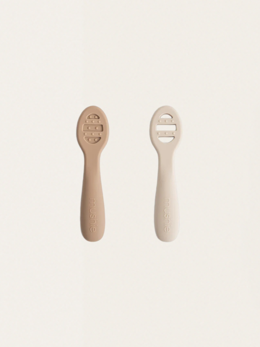 Pierwsze łyżeczki dla niemowląt 2 szt. Natural/Shifiting Sand