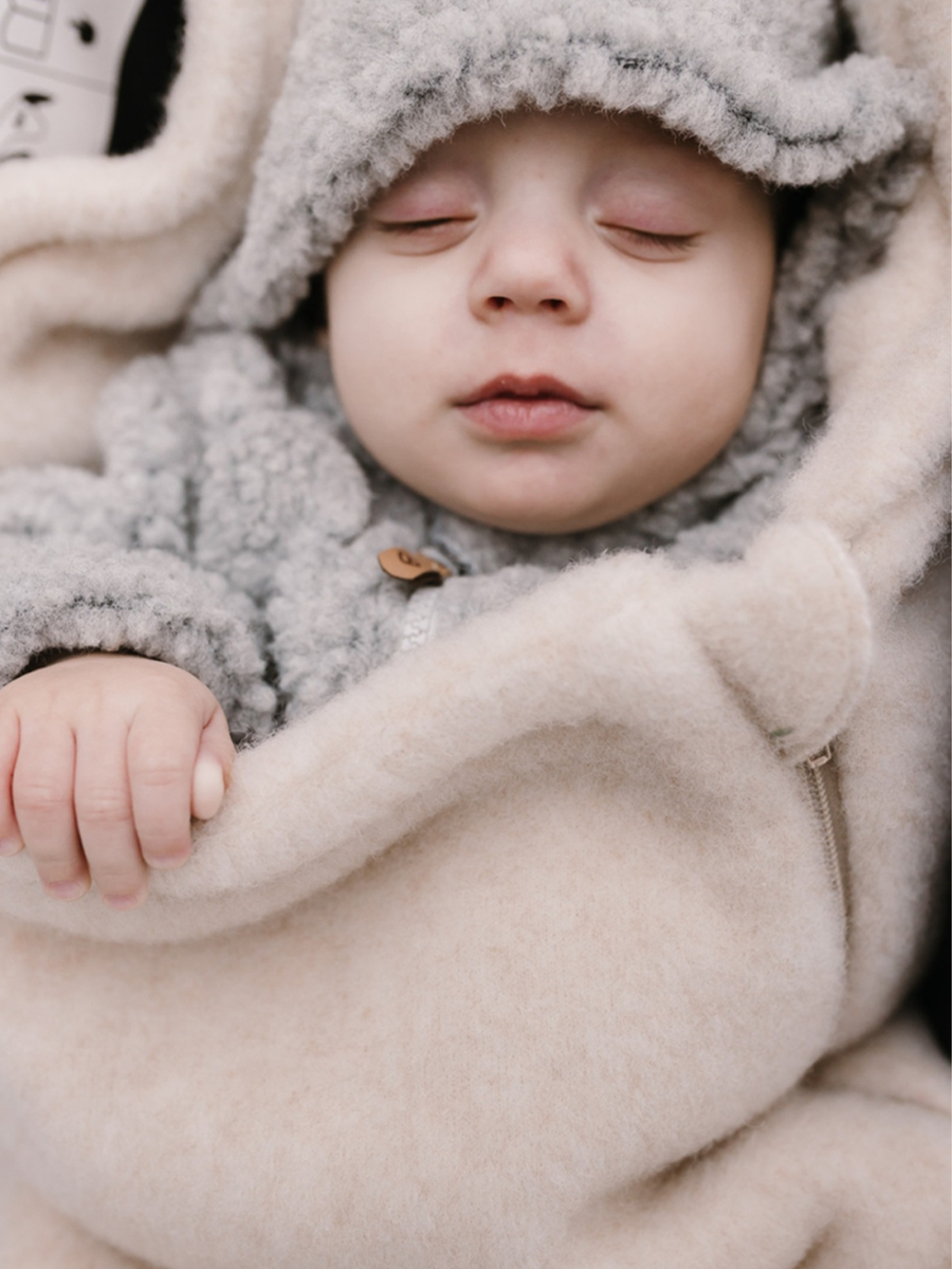 Ciepły śpiworek z wełny premium Sierra 0-18M