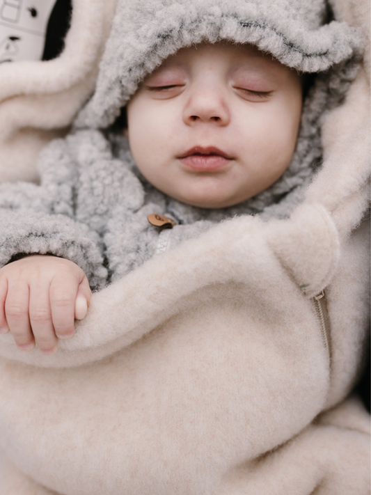 Ciepły śpiworek z wełny premium Sierra 0-18M