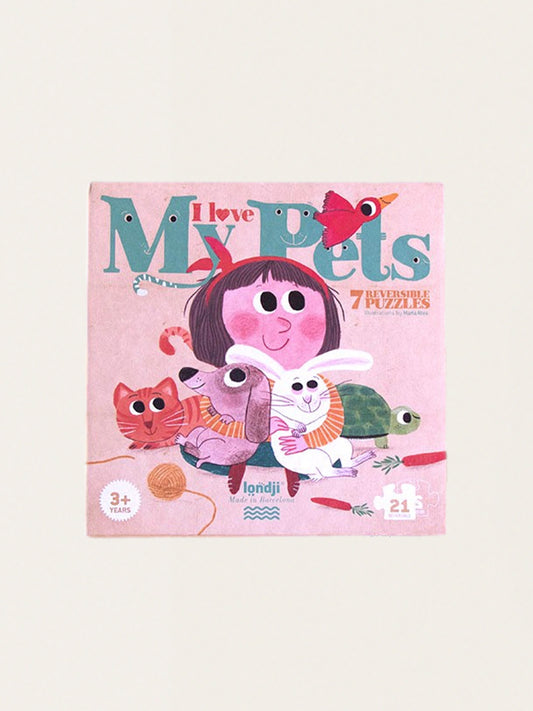 Puzzle Kocham moje zwierzątka - 21 elementów