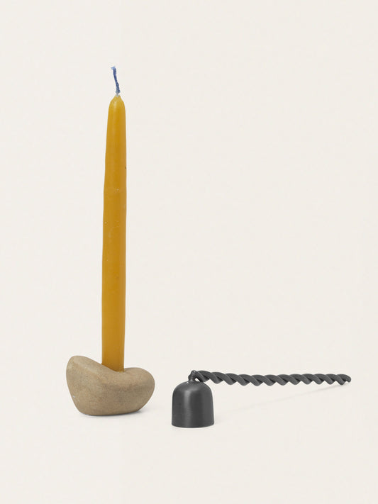 Ceramiczny świecznik z akcesoriami