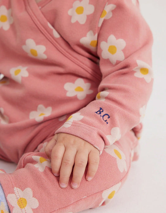 Kopertowa piżamka baby - LITTLE FLOWER ALL OVER