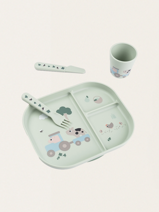Zestaw obiadowy Foodie Tiny Farm Green