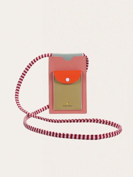 Etui na telefon Wonders  coral pink + reed green