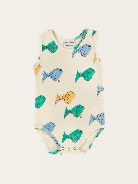 Bawełniane body na ramiączkach Baby