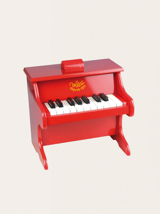 Klasyczne drewniane pianino dla dzieci red